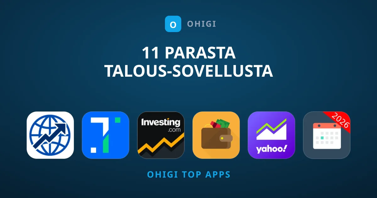 11 Parasta Talous-sovellusta Sijoittamiseen Ja Arjen Hallintaan